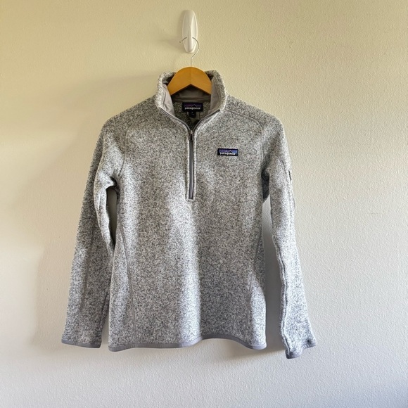 Patagonia Better Sweater Heather Gray Pullover Quarter Zip Jacket size Small - Picture 2 of 10
